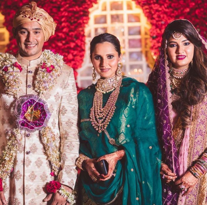 715px x 706px - Sania Mirza at her sister's wedding looked more royal than royalty. See  pics and decide for yourself | Fashion News â€“ India TV