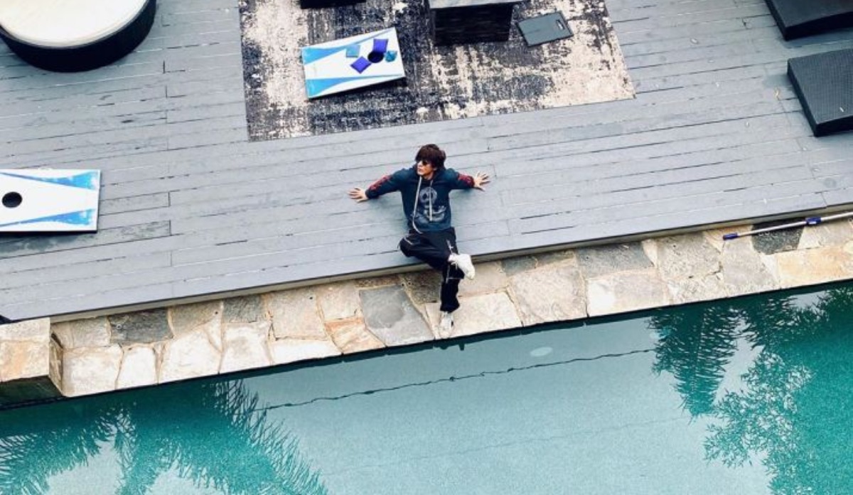 Shah Rukh Khan relaxes in his surreal villa.