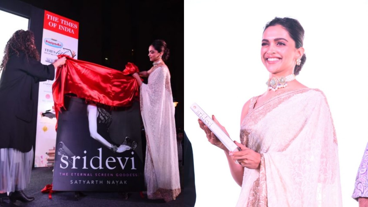 Deepika Padukone launches a book on late actress Sridevi, Boney Kapoor breaks down