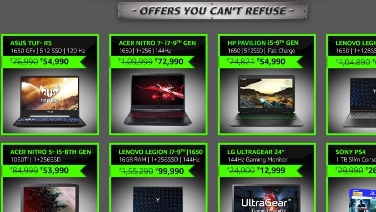 amazon gaming laptop sale