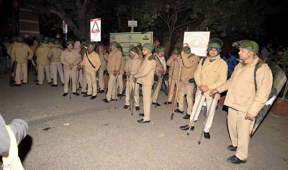 JNU admin condemns violence on campus; Delhi Police assure action against perpetrators