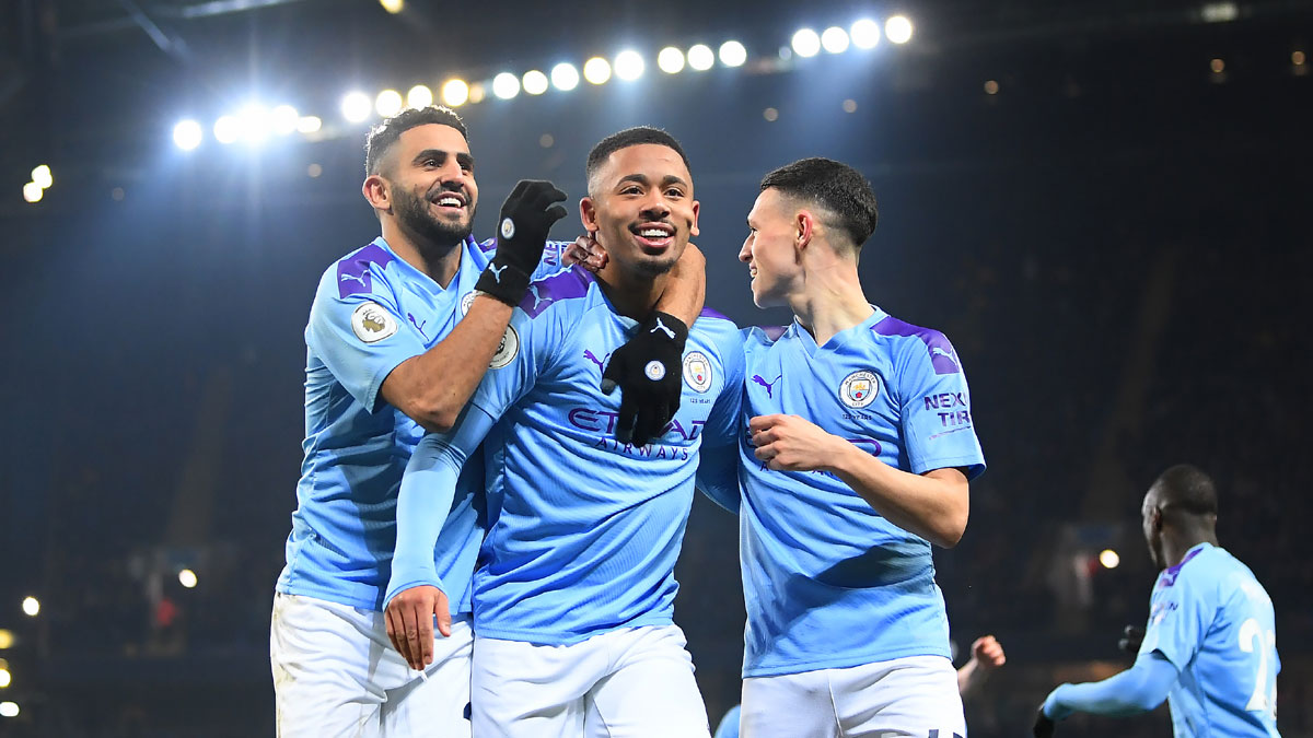 Premier League: Gabriel Jesus' double gives Manchester City 2-1 win over Everton