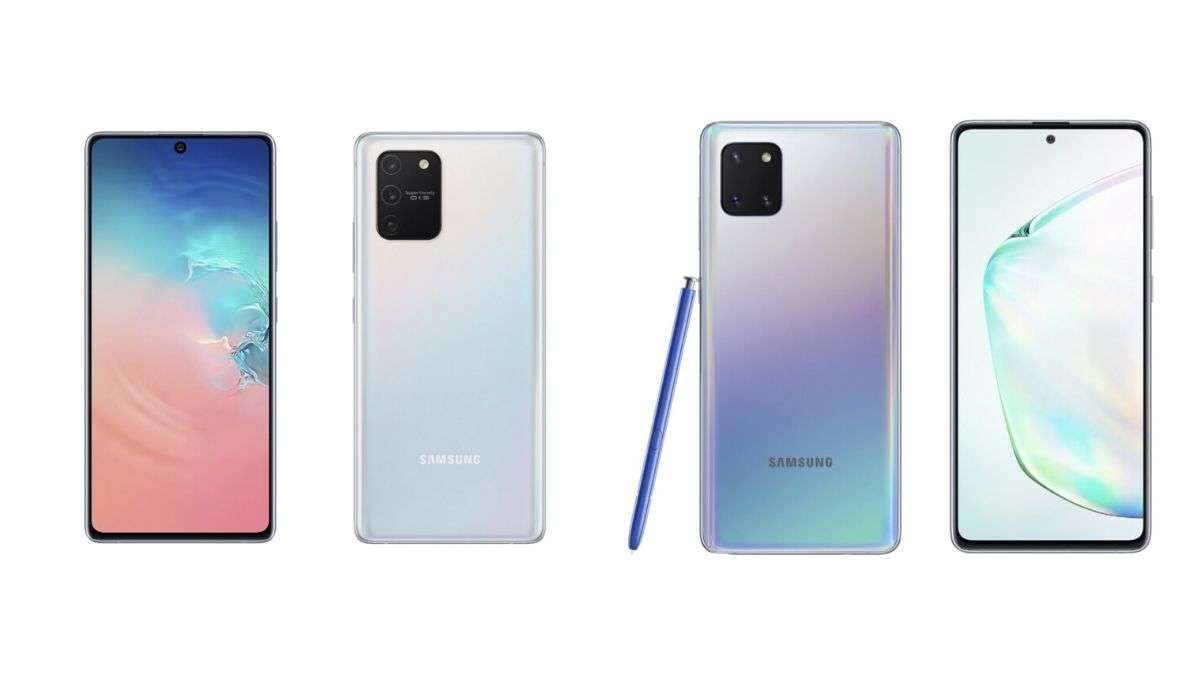 Samsung Galaxy S10 Lite Galaxy Note 10 Lite Unveiled Design