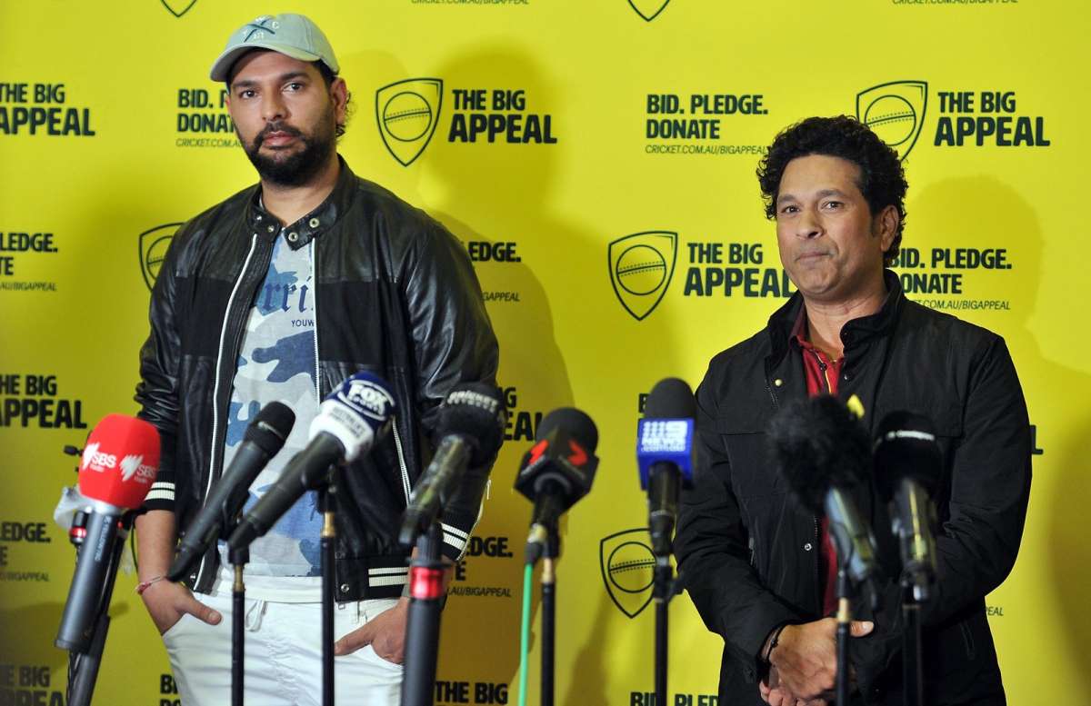 Sachin Tendulkar, Yuvraj Singh arrive in Australia for Bushfire Cricket Bash