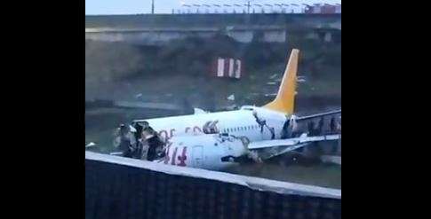 Plane skids off runway at Istanbul Airport; 52 injured