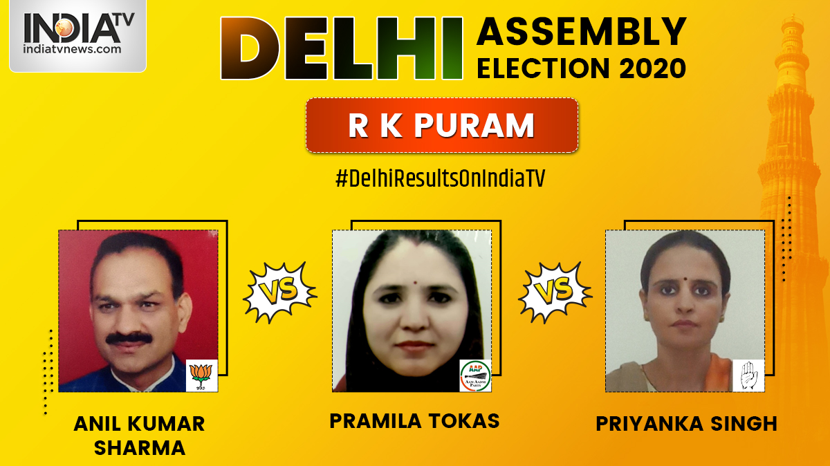 RK Puram Constituency Result LIVE: AAP's Pramila Tokas leading by a margin  of over 5,000 votes | Elections News – India TV