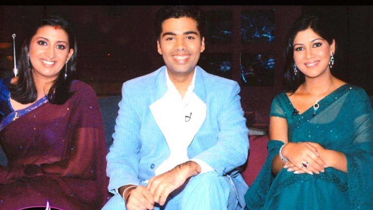 Smriti Irani's throwback photo will take you to the time when Karan Johar preferred smiling over Pouts