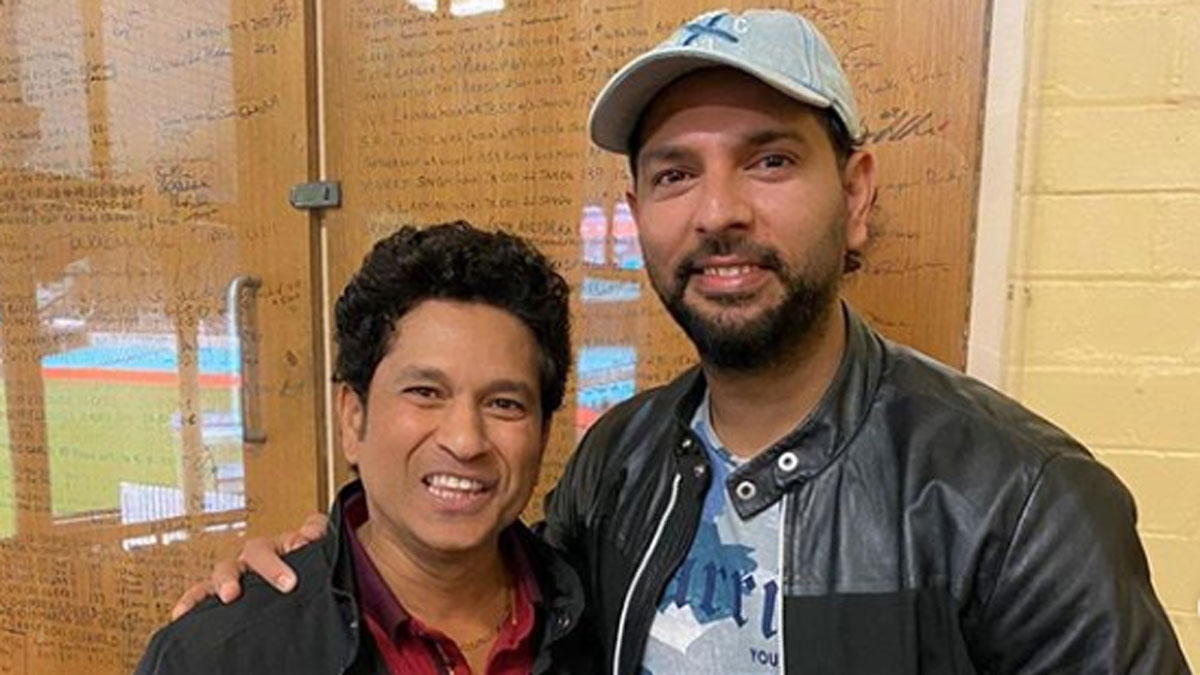 Yuvraj Singh, Sachin Tendulkar get nostalgic at SCG during visit for Bushfire Cricket Bash. Watch