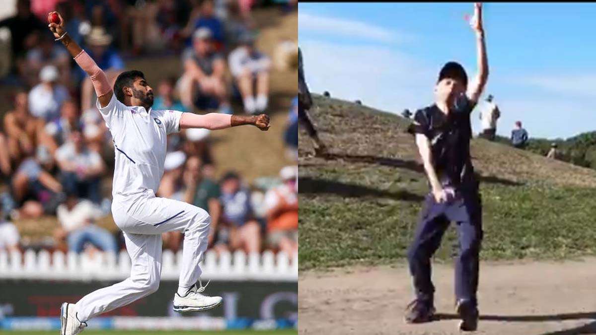 Watch Outside Hagley Oval Bcci Captures A Kid Imitating Jasprit Bumrah S Bowling Action Cricket News India Tv