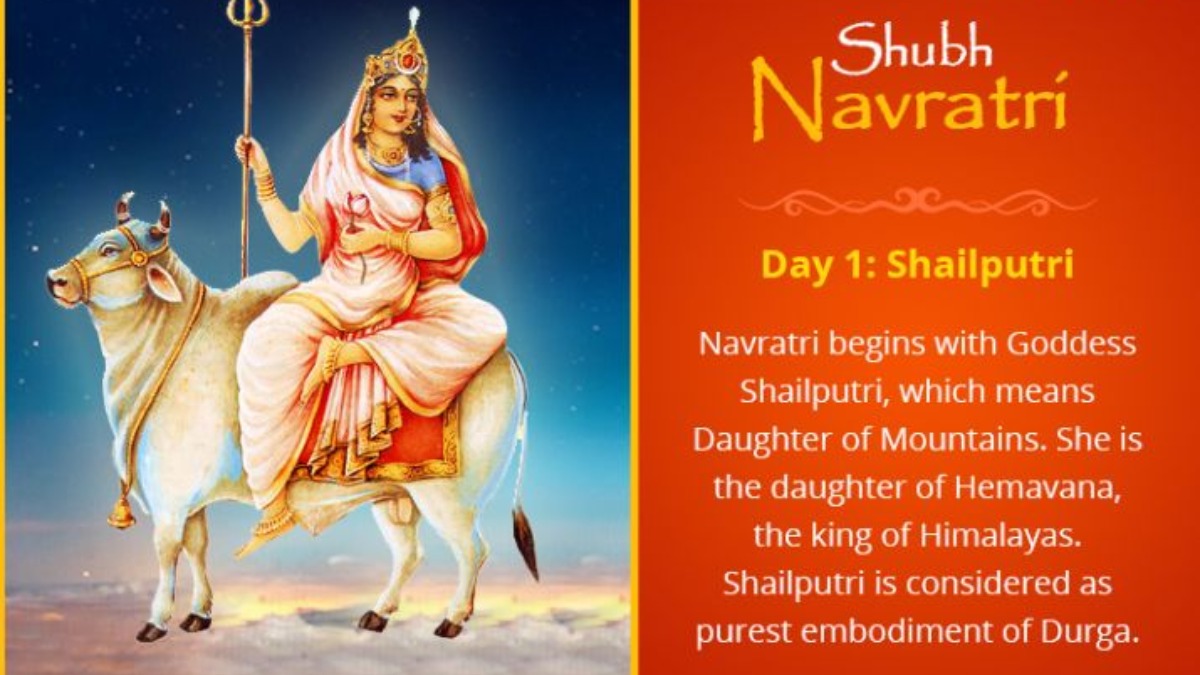 Happy Navratri 2020 Day 1 Take Blessings Of Goddess Shailputri Know Puja Vidhi Mantra And 6057