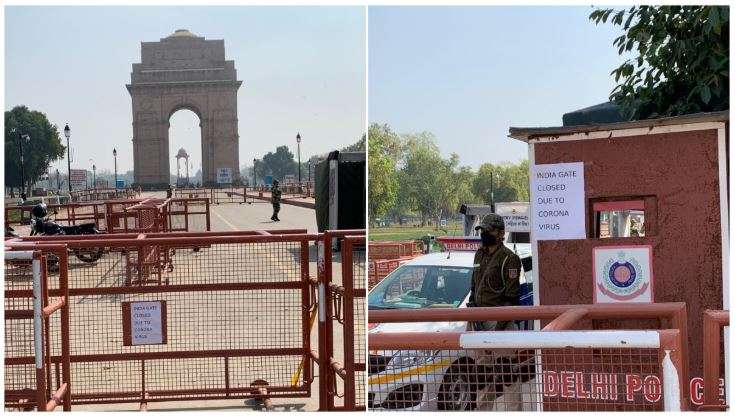 India Gate shuts down due to coronavirus outbreak India TV