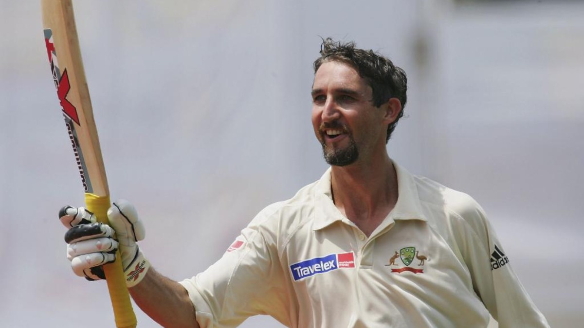 14 years ago Jason Gillespie the batsman steps up with double hundred