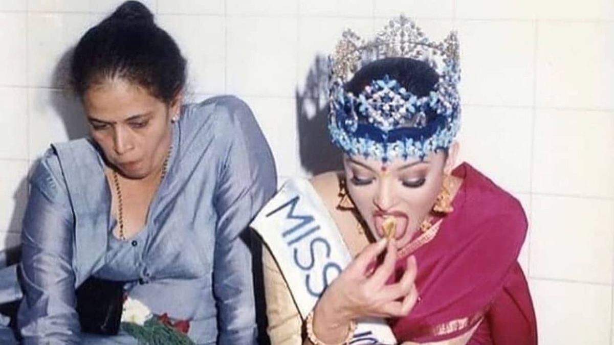 When Miss World Aishwarya Rai Enjoyed A Meal On Floor With Mother After