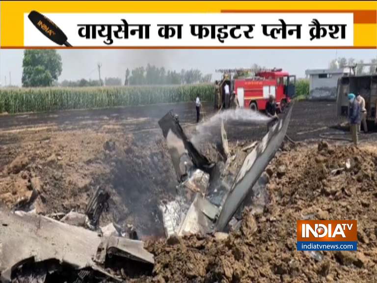 IAF Mig-29 fighter jet crashes in Punjab – India TV