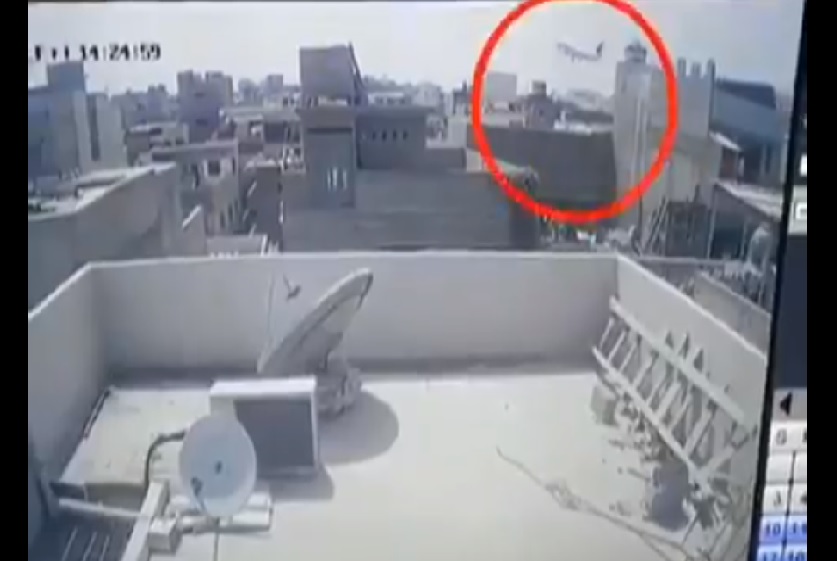 Pakistan plane crash: Horrific CCTV footage shows PIA A320 plane crashing to the ground in Karachi