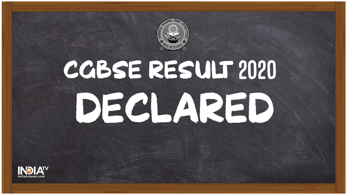 Cgbse Result 2020 Declared Cgbse 10th Result 2020 Cgbse 12th Result 2020 Direct Link Cgbse Nic In Cgbse Cg Board Exam News India Tv