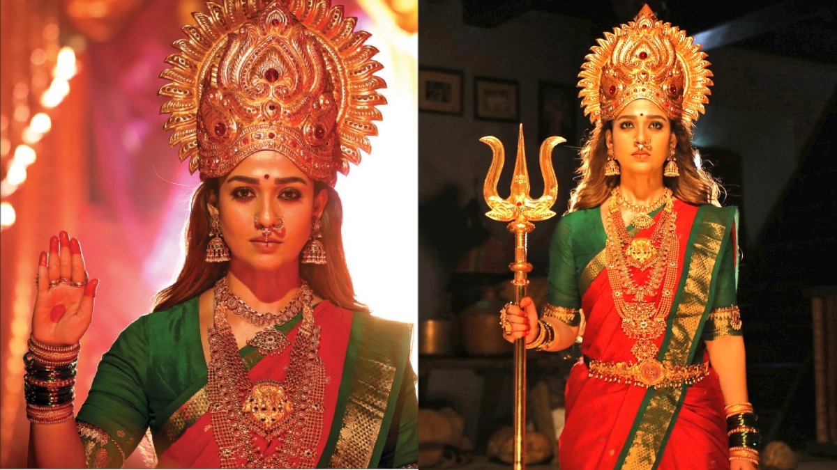 Fans Awestruck Over Nayanthara S Beauty After Her Photos As Goddess From Mookuthi Amman Sets Go Viral Regional Cinema News India Tv