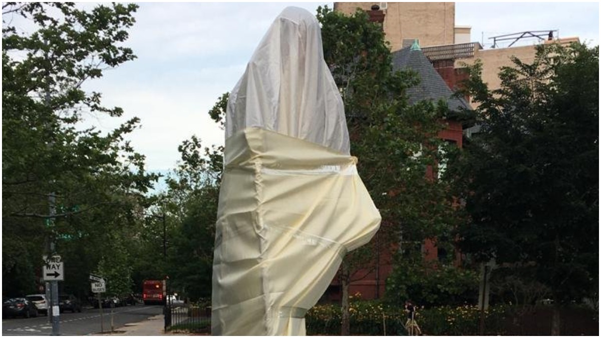 Mahatma Gandhi statue outside Indian Embassy in Washington desecrated&nbsp;