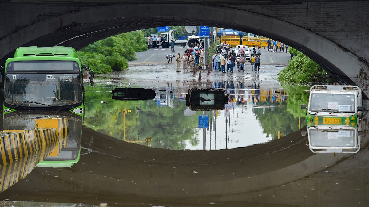 Heavy rainfall in Delhi-NCR leads to waterlogged roads, fallen trees, traffic jams | Photos, videos