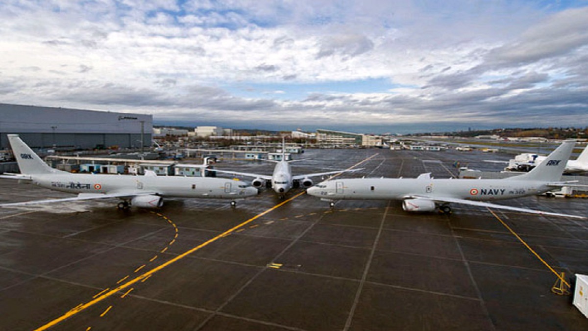 Poseidon-8I naval jets are patrol planes used by the Indian naval force to guard the country's border.