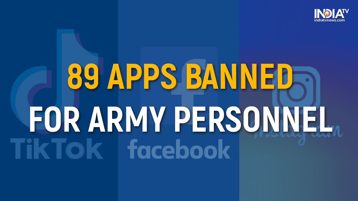 India Army bans 89 apps. Full list of apps Facebook Instagram TikTok