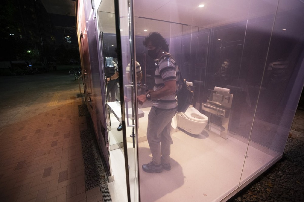 Transparent Toilets Tokyo Transparent Toilet Walls Opaque Glass India Tv