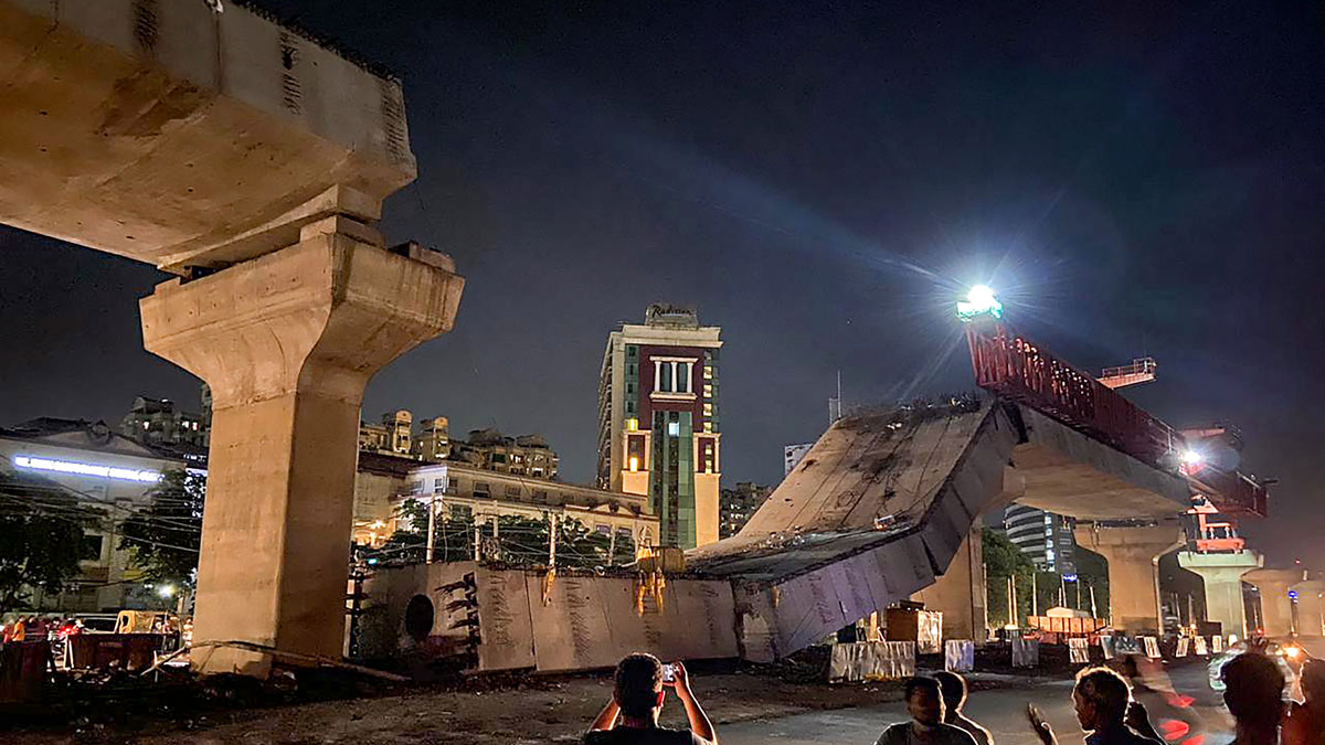 Under-construction flyover on Gurgaon-Sohna Road collapses, 2 injured | Photos