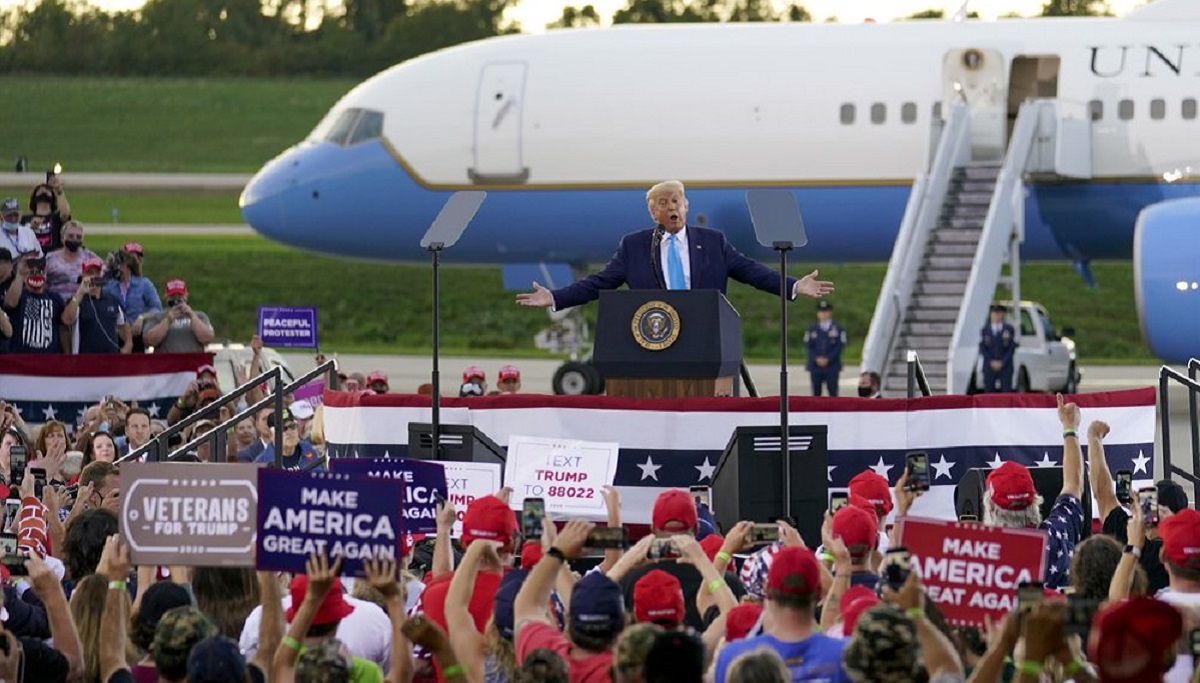 Joe Biden mask Donald Trump mocks Biden face mask video Biden wears ...