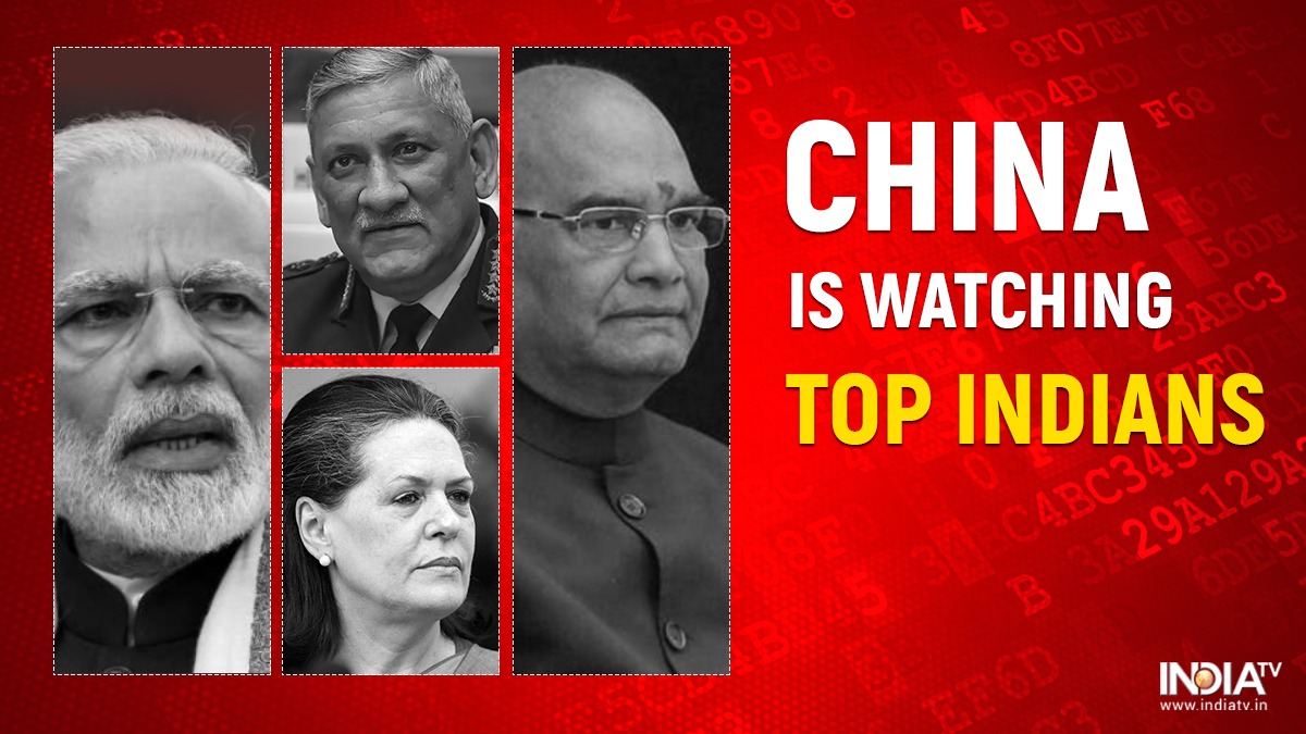 China snooping PM Modi, President Kovind, CDS Chief, thousands of other prominent Indians.