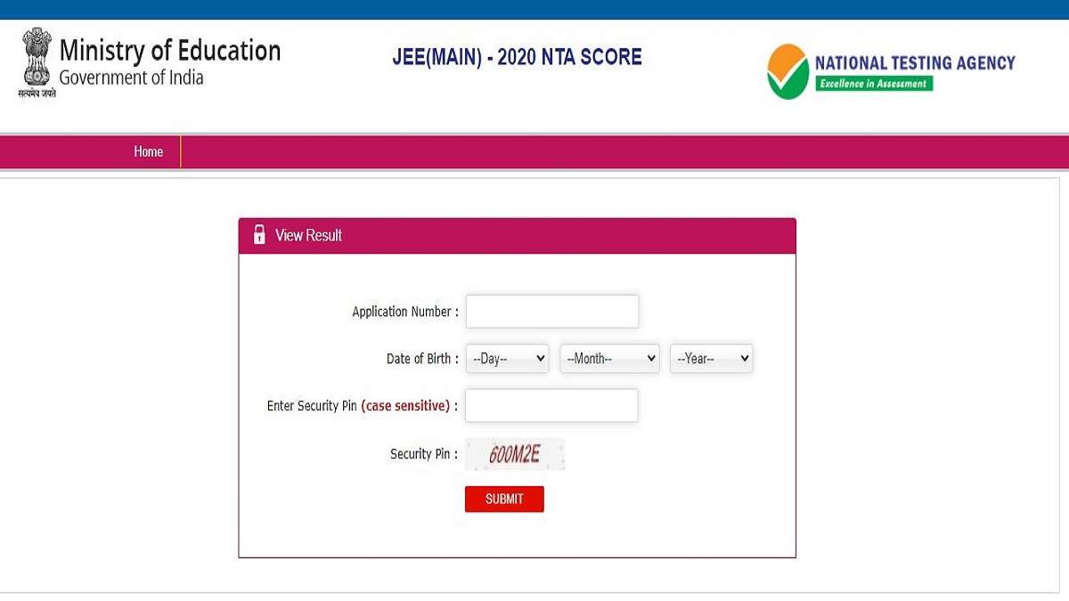 JEE Main Paper 2 Result 2020 declared nta jee main result download ...