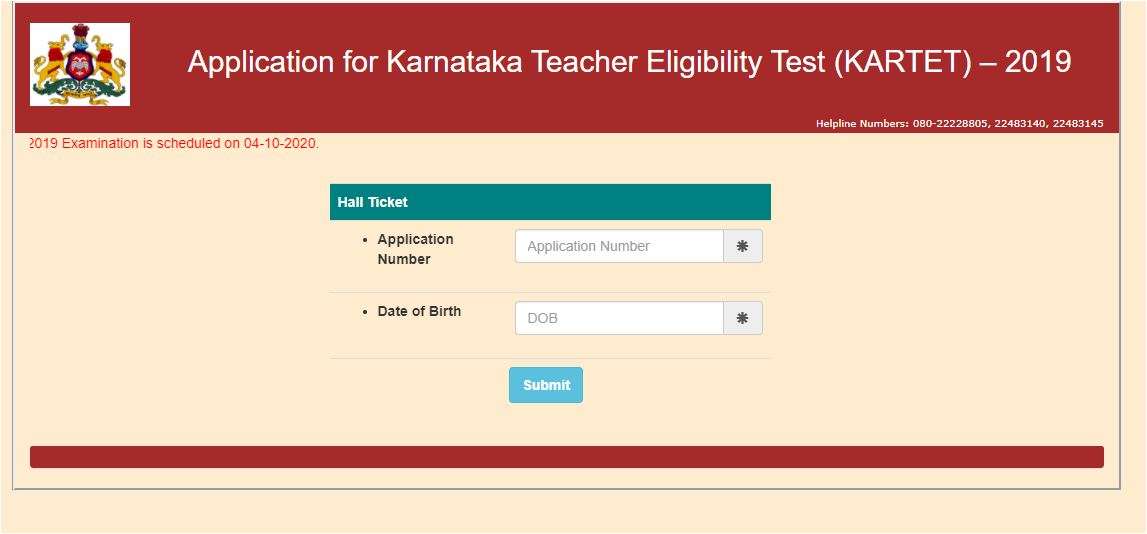 Karnataka TET Hall Ticket 2020 released. Get direct link to download admit card