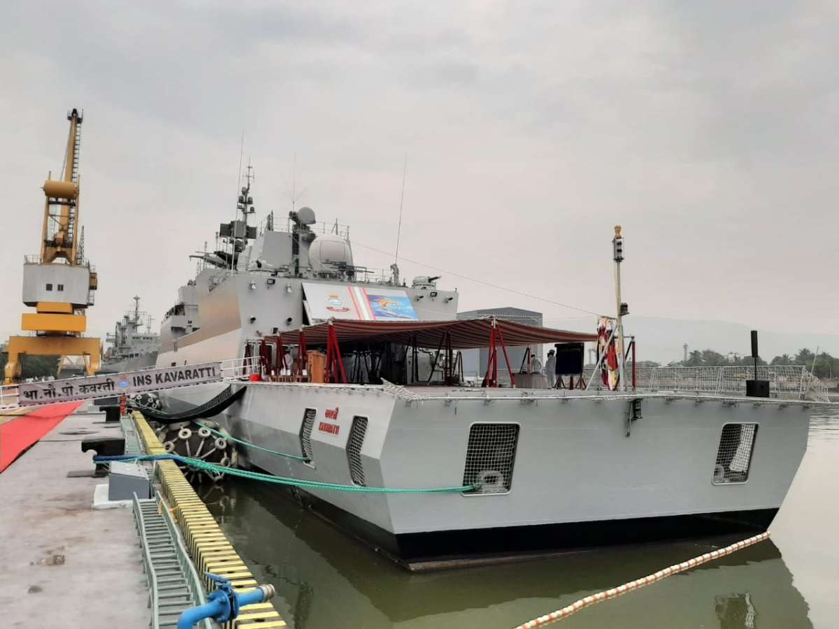 Indigenously-built stealth corvette INS Kavaratti commissioned into Indian Navy