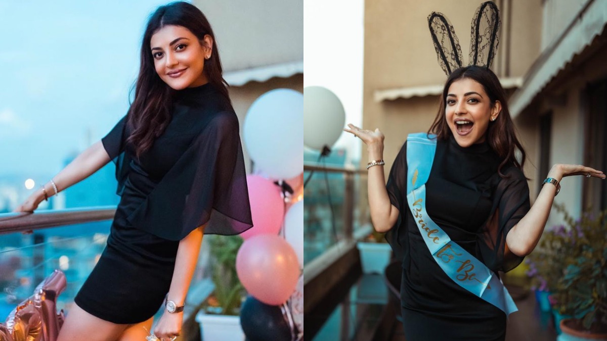 Kajal Aggarwal's bachelorette party: Actress looks stunning in LBD as ...