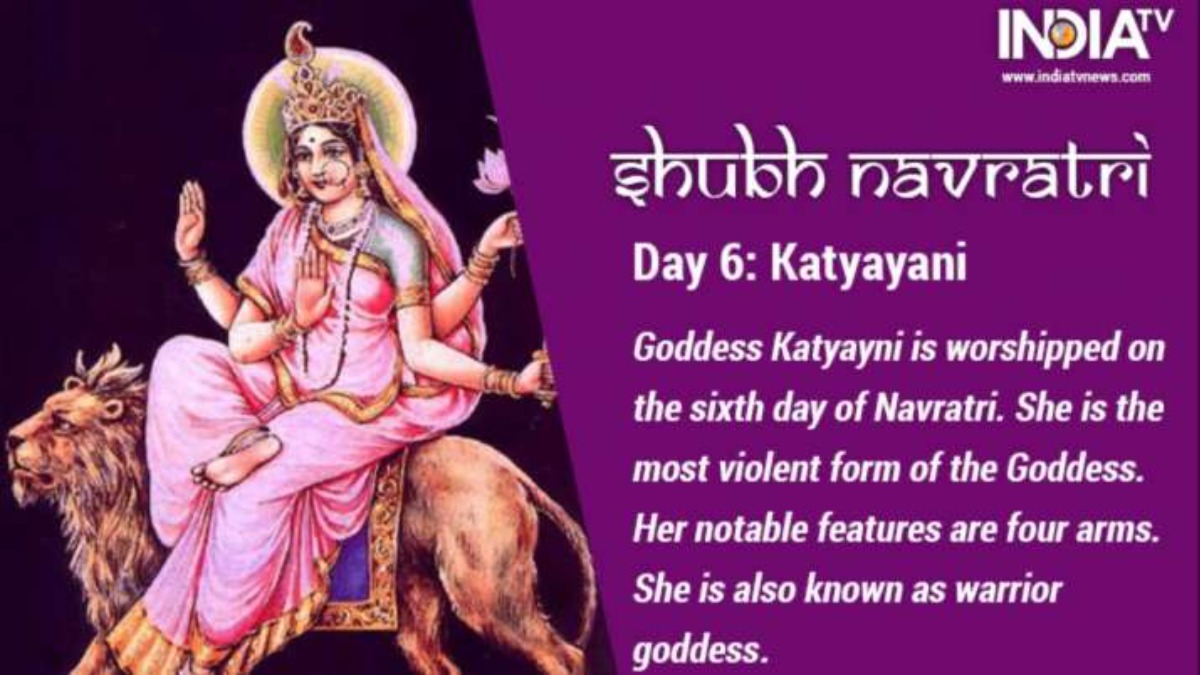 Navratri 2020 Katyayani Puja: Know The Colour And Goddess Of Day ...
