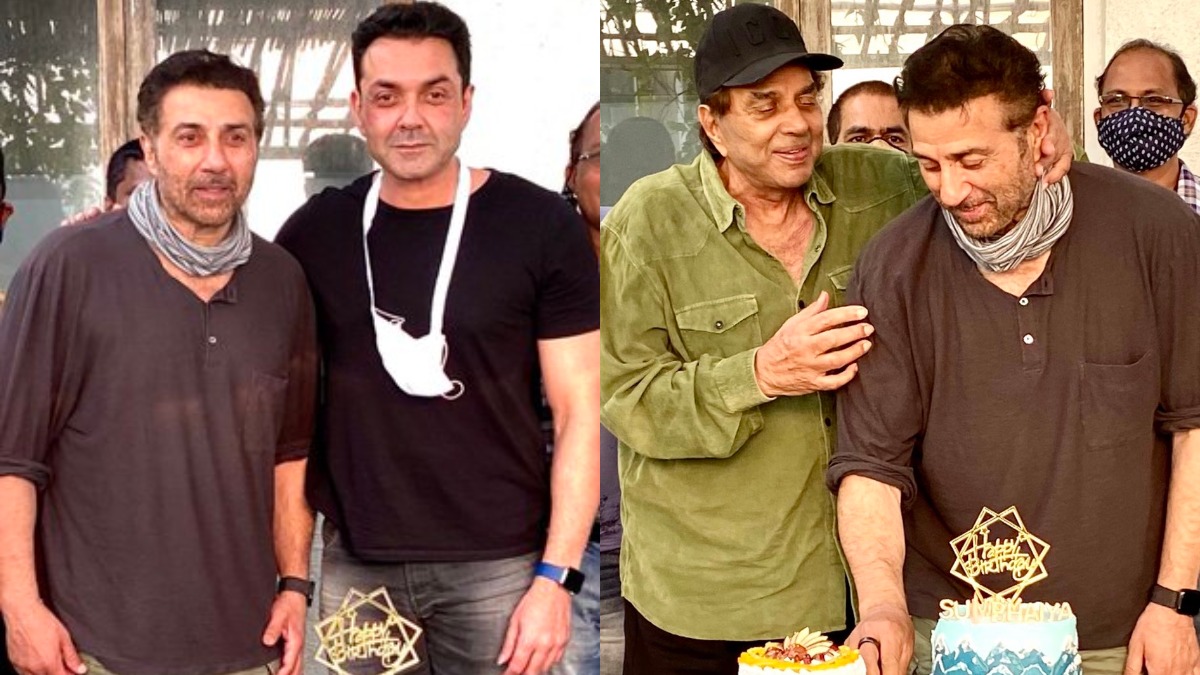 Dharmendra shares inside pictures from son Sunny Deol's 64th birthday celebrations. Seen yet?