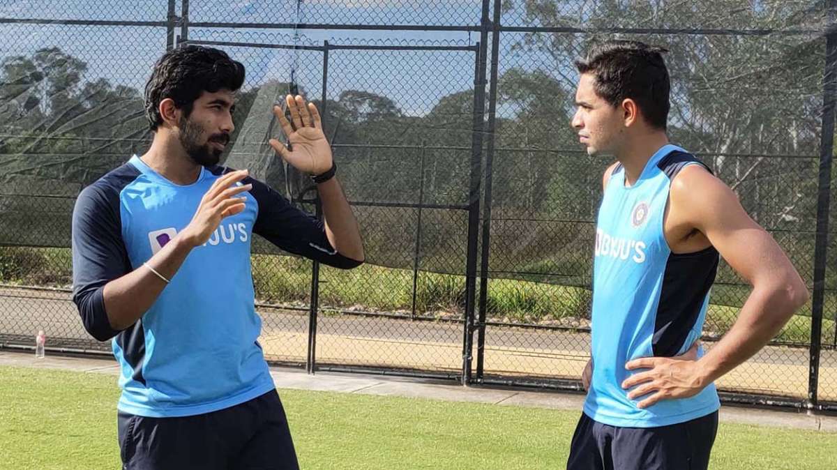 AUS v IND | Jasprit Bumrah turns mentor for youngster Kartik Tyagi - See pictures