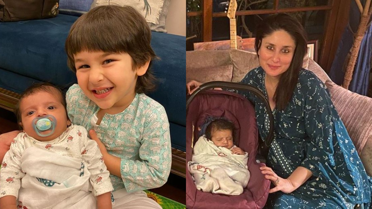 Taimur Is All Smiles While Posing With His Little Friend At Mom Kareena Kapoor Khan S Dinner Party See Pics Celebrities News India Tv