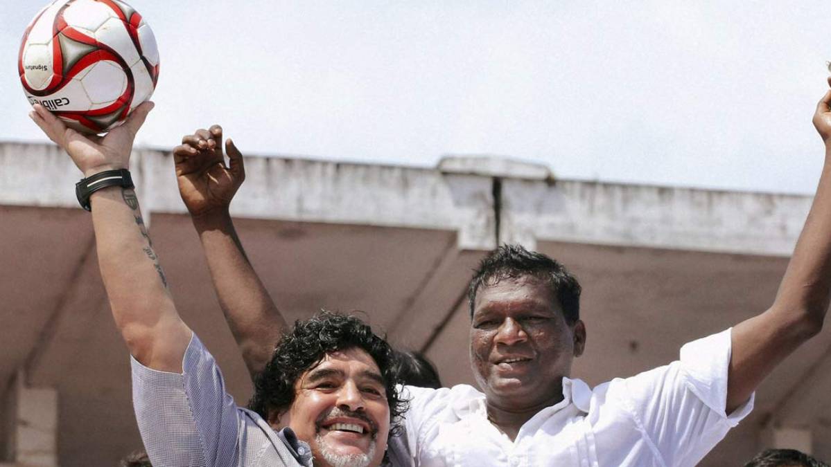 Diego Maradona's refusal to cut football-shaped cake told me about his love for game: IM Vijayan