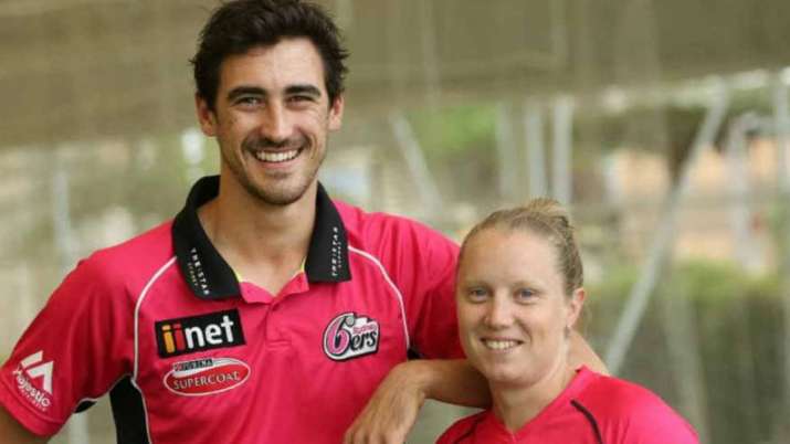 Watch - Mitchell Starc applauds from stands after wife Alyssa Healy smashes 48-ball century in WBBL