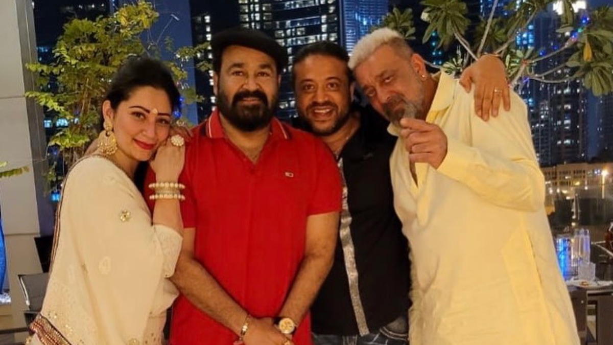 Inside Sanjay Dutt, Maanayata's Diwali celebration in Dubai with kids and south star Mohanlal