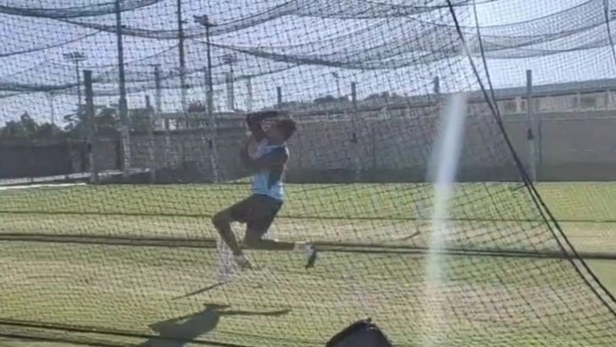 Watch - T Natarajan bowls in nets for the first time after maiden India ...