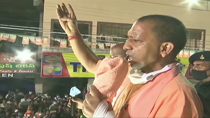 One family has been looting Hyderabad, says Yogi Adityanath as he holds big roadshow ahead of GHMC polls