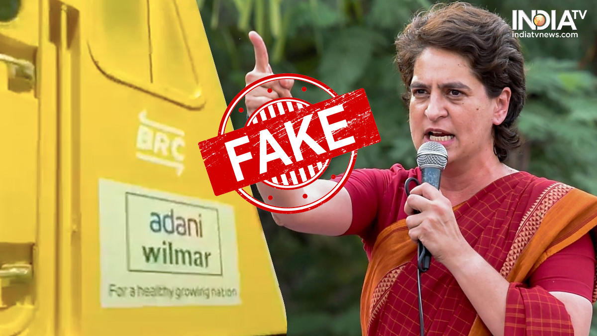 Adani Indian Railways Leasing Priyanka Gandhi Vadra Pm Modi Fake News Govt India News India Tv