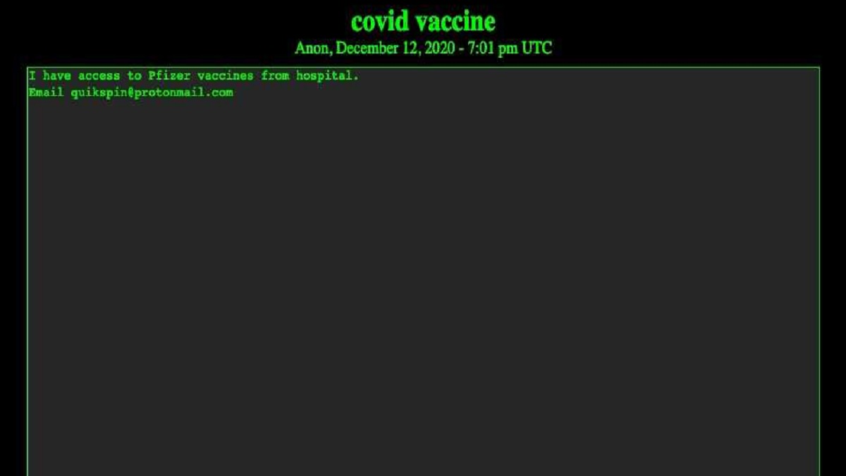 Hackers target coronavirus vaccine makers on darkweb