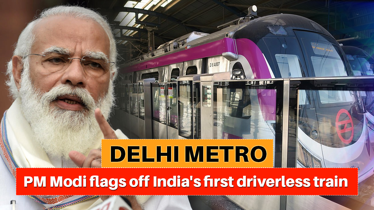 PM Modi flags off India's first-ever driverless metro train in Delhi, launches National Common Mobility Card