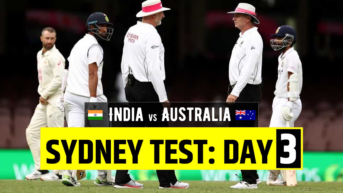 Highlights India Vs Australia 3rd Test Day 3 Updates From Sydney India Tv 8754