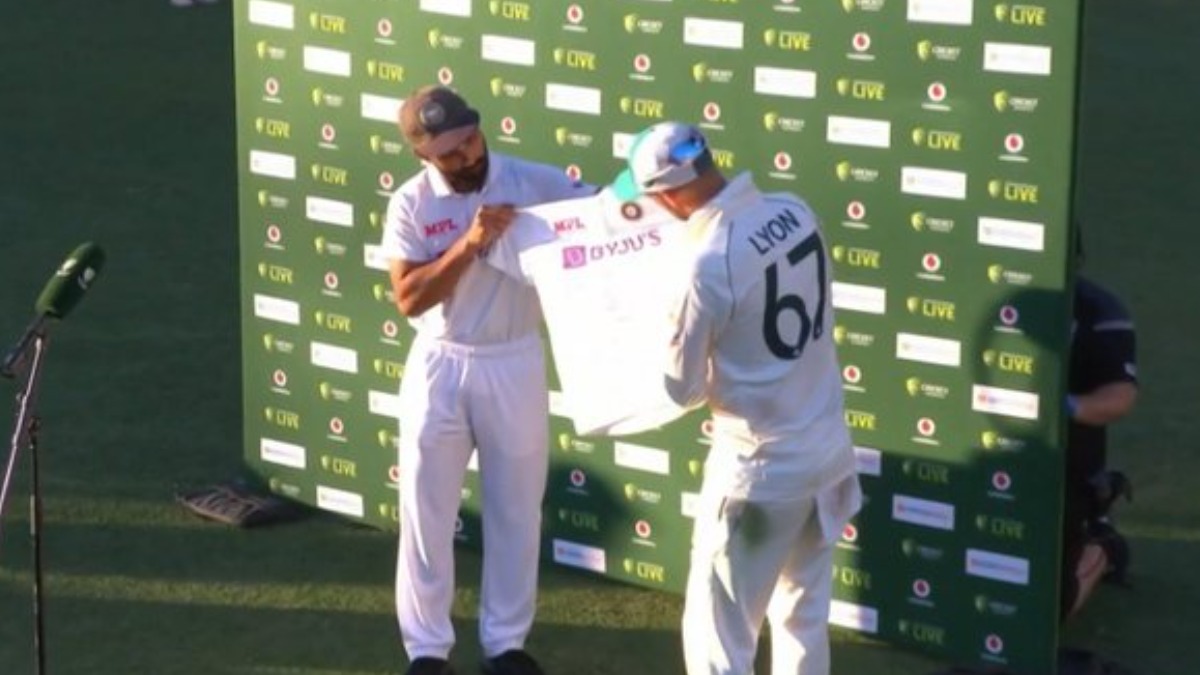 AUS vs IND: Ajinkya Rahane presents Nathan Lyon signed jersey on 100th Test in heartfelt gesture