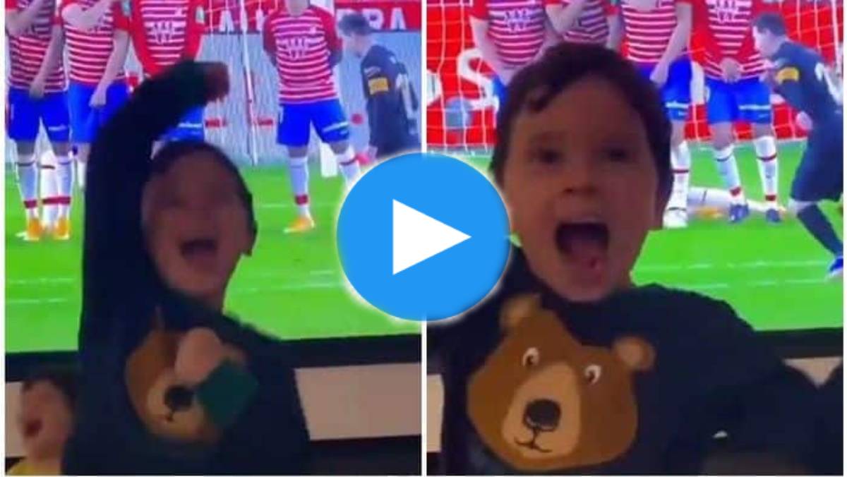 Watch: Lionel Messi's son Mateo celebrates father's amazing free-kick goal