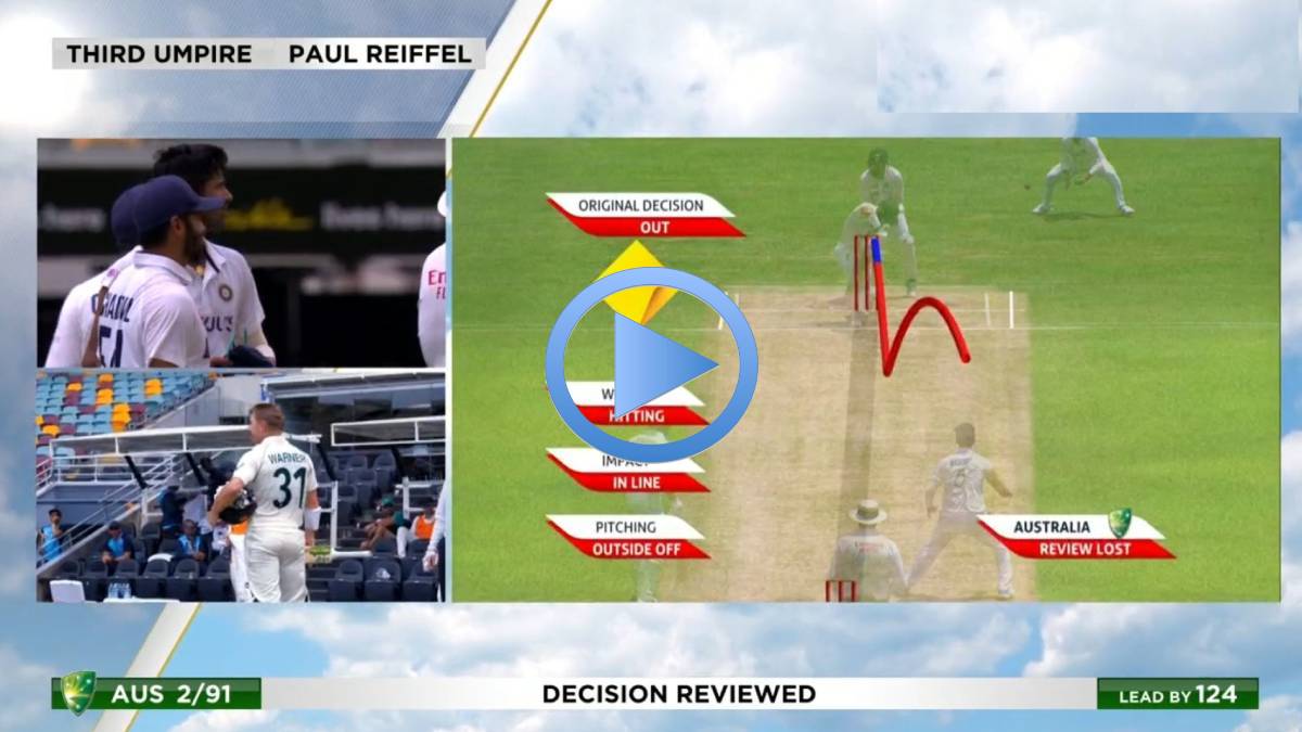 Watch: Washington Sundar traps David Warner lbw; Brett Lee calls it poor umpiring