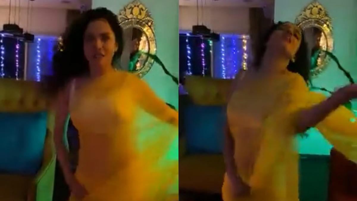 Ankita Lokhande raises temperature as she grooves on Madhuri Dixit's 'Dhak Dhak' song. Watch viral video